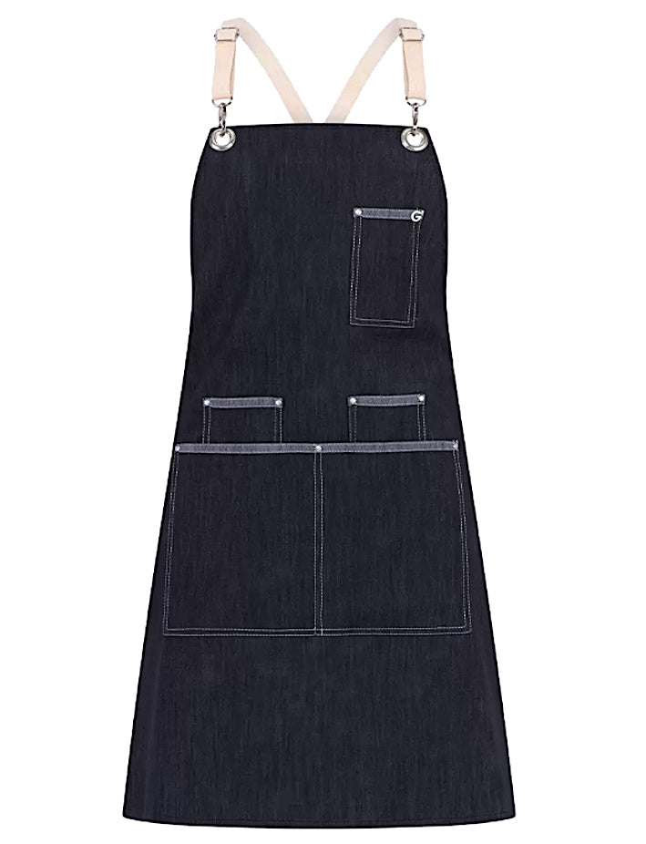 Paros Grembiule Jeans Blu