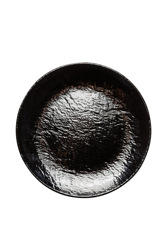 Stone Age Vassoio Tondo Cm.40x4h Nero Melamina