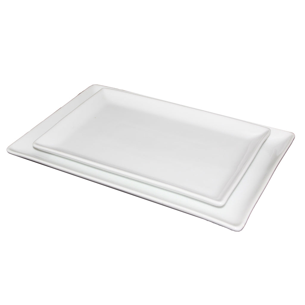 Kent Piatto Rettangolare Cm.32x15 Bianco