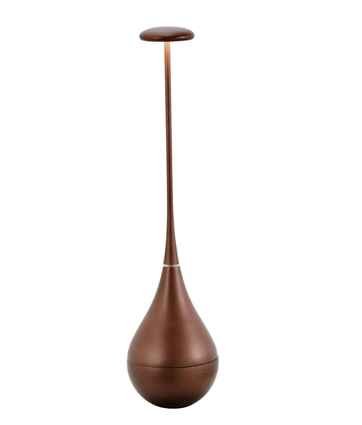 Dondolina Lampada Led Tavolo Cm.9x37,6h Bronzo Opaco 2,2w