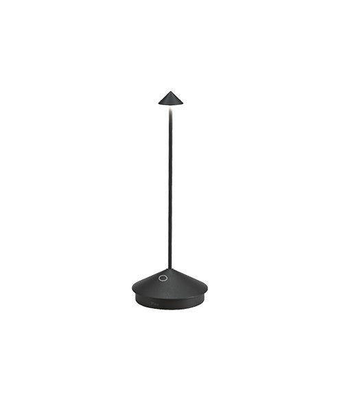 Pina Pro Lampada Da Tavolo Nero Opaco Mm.105x290