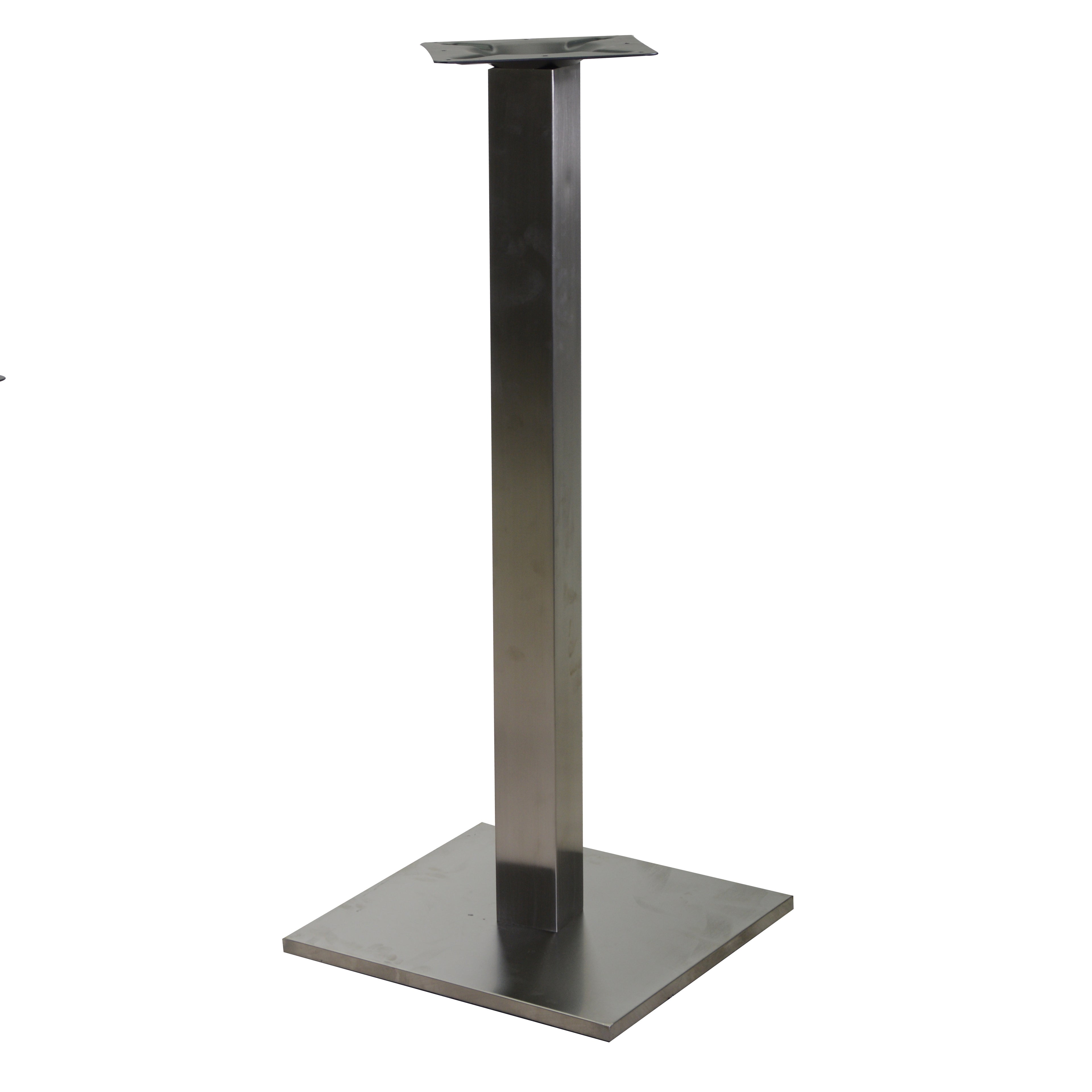 Base Tavolo Bar Acciaio Cm.45x45 H108 Grigio Metallizzato