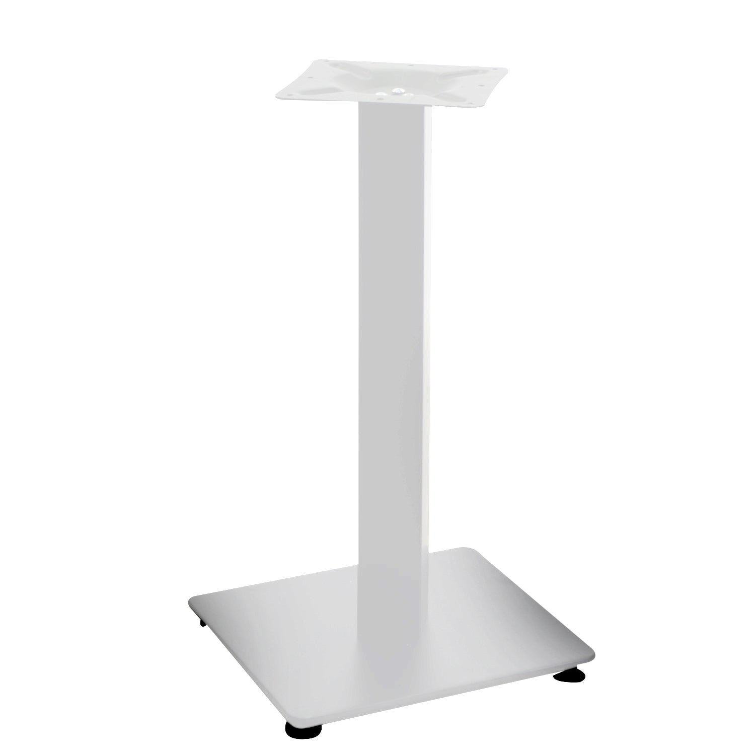 @jamie Base Tavolo Acciaio Bianco Cm.40x40