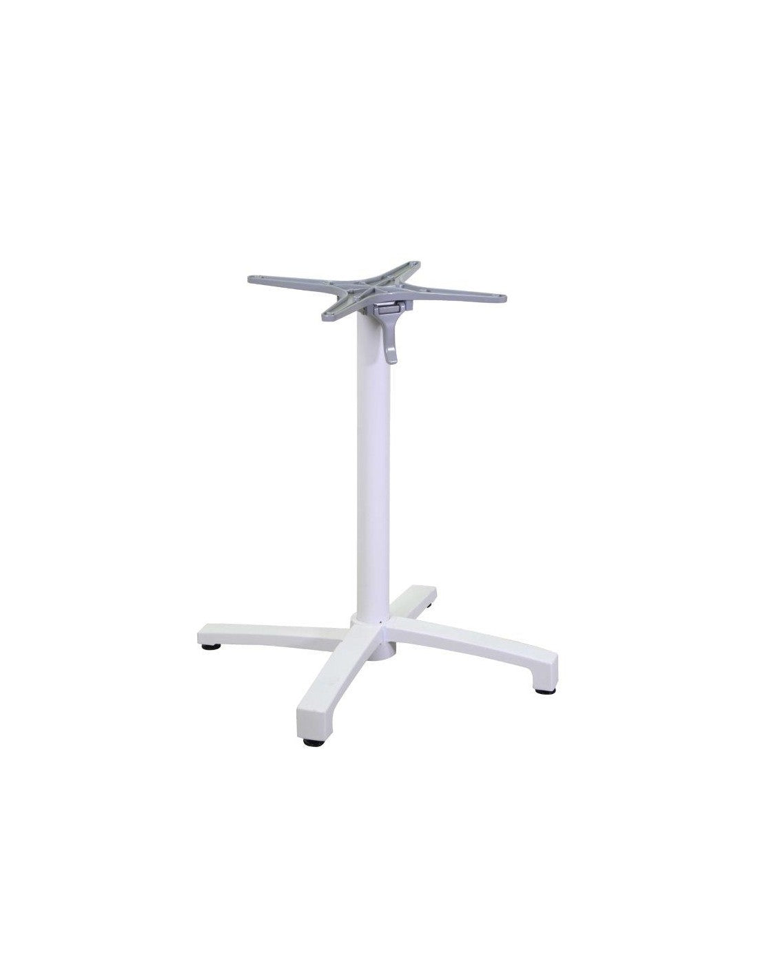 Base Tavolo Ribaltabile Cm.52x52x72 Bianco Alluminio