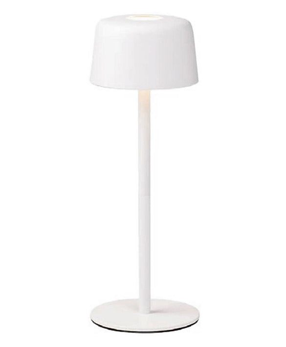 Ailati 1+1 Lampada Tavolo Led Cm.9x14/25h Bianco Opaco 2w