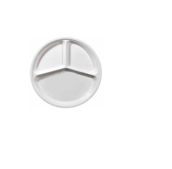Piatto Tris Cm.28 Bianco Melamina