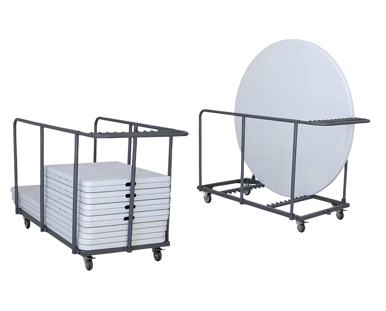 Carrello Tavoli Catering Cm.180x85 Grigio