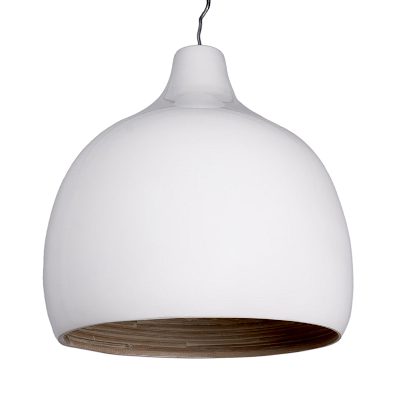 Bamboo Lampadario Cm.33x35 Bianco 141315