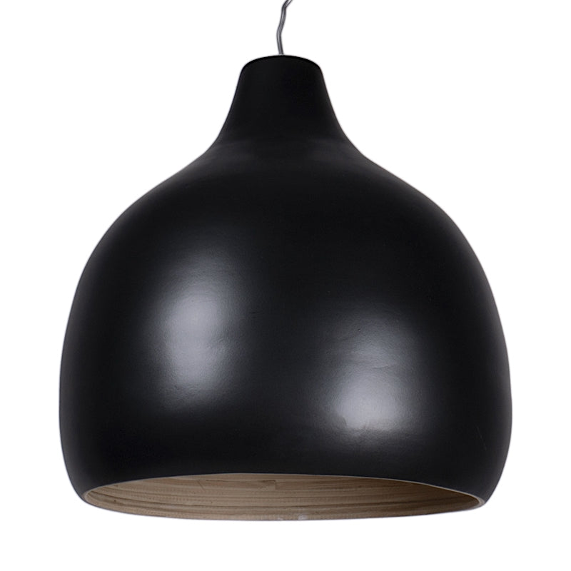 Bamboo Lampadario Cm.33x35 Nero 141316