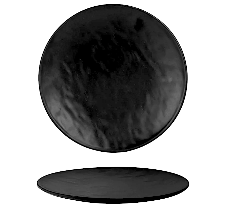 Organic Piatto Tondo Nero Cm.25 Melamina