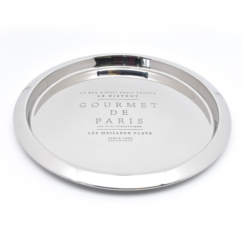Vassoio Bar Acciaio Inox D35cm 03006