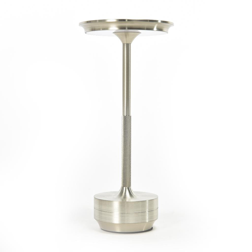 Lampada Tavolo Argento H.29 Led Dimmerabile