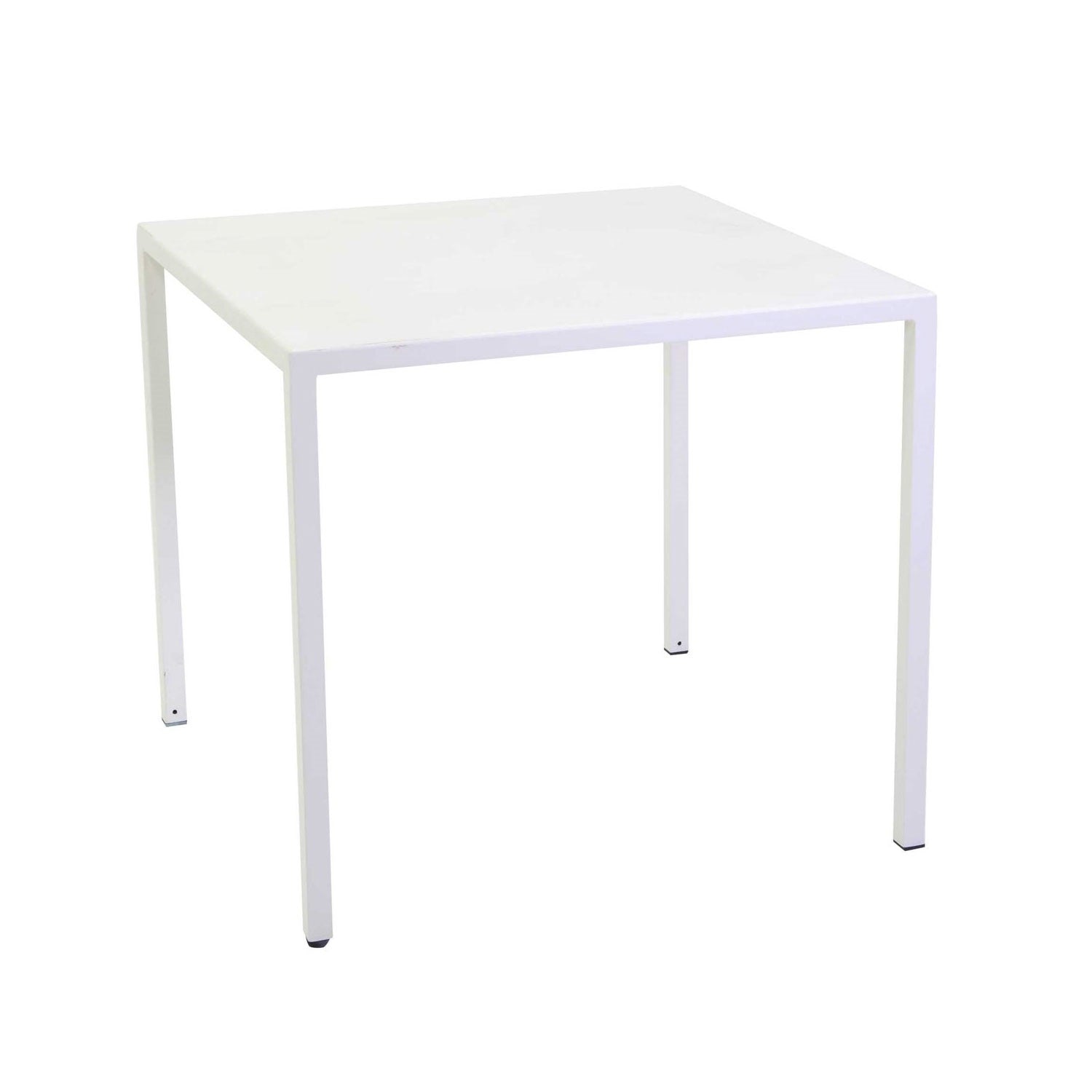 New Elma Tavolo Cm.80x80 Bianco Autolivellante