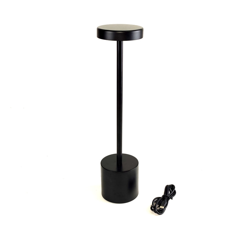 Lampada Touch Nera Dimmerabile 3 Toni Metallo