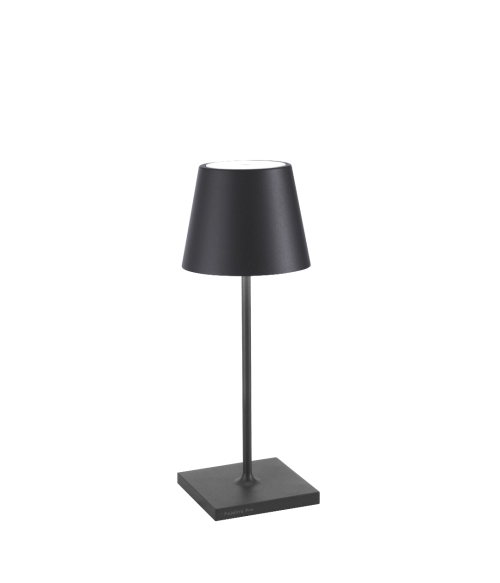 Poldina Mini Pro Lampada Da Tavolo Grigio Scuro Mm.111x300