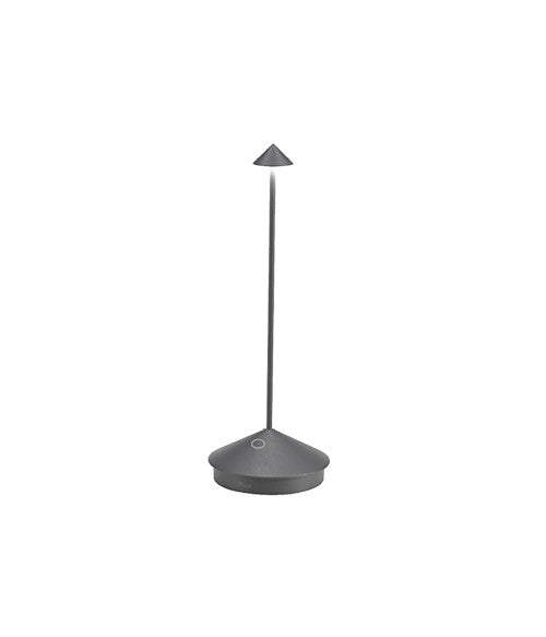 Pina Pro Lampada Da Tavolo Mm.105x290 Grigio Scuro