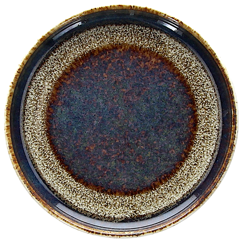 Bloom Piatto Edge Cm.12 Blu/marrone