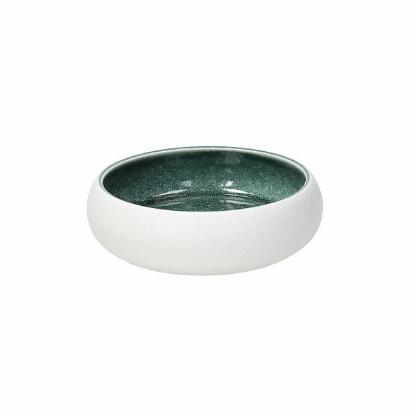Elipse White Teal Ciotola Cm.20 Bianco/verde