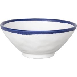 Show Plate Insalatiera Cm.21 Melamina Bianco/blu
