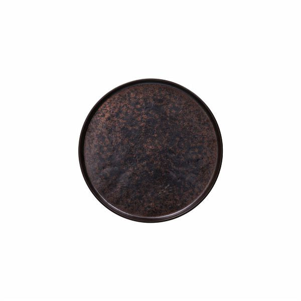 Show Plate Corten Piatto Piano Bordato Cm.18