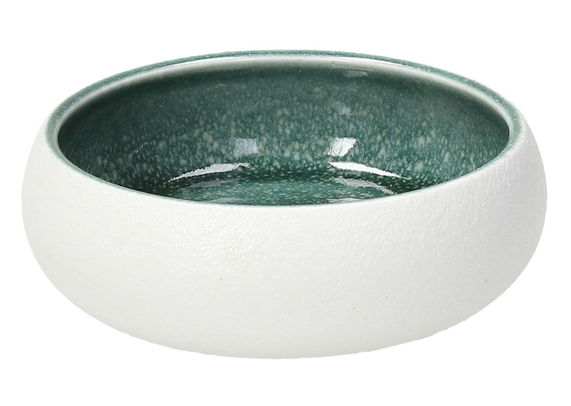 Elipse White Teal Coppetta/alzata Cm.12 Bianco/verde