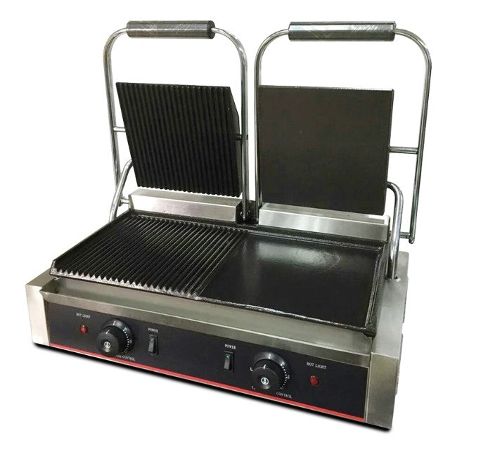 Piastra Panini Doppia Liscia/rigata 1800w Mm.56,5x37x19h