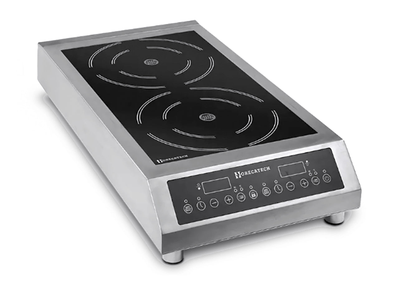 Piastra Ad Induzione Bizona Serie Unika V.380-400 Kw.7 Cm.76,5x41x15h