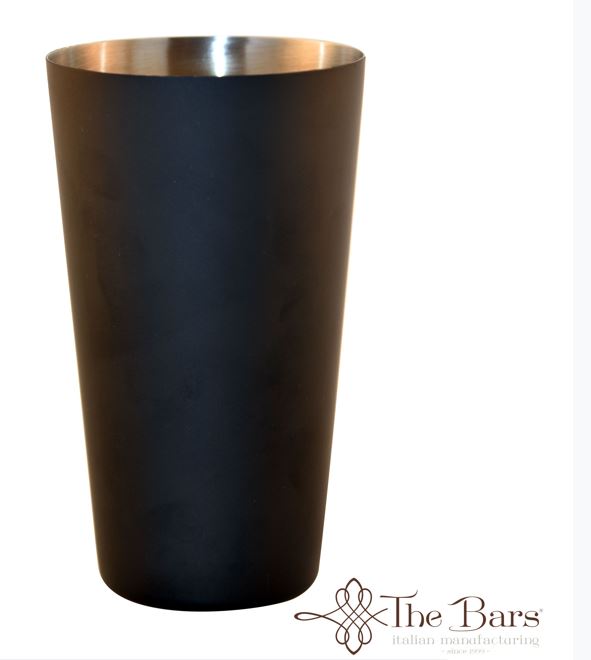 Shaker Bar Acciaio Inox Cl.84 Nero Con Base Rinforzata