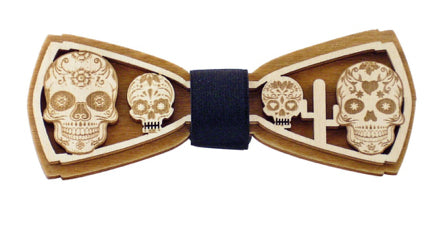 @papillon 3d Mm.8 Legno Skull