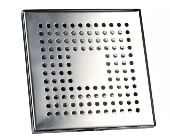 Tappetino Quadro Cm.15x15x1,5h Acciaio Inox