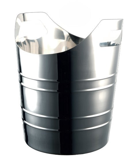 Secchiello Portabottiglia Cm.21x22,5h Acciaio Inox Con Manici