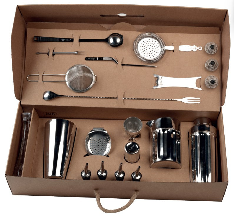 Box Deluxe Large Barman Kit Professionale Cm.60x25x12h