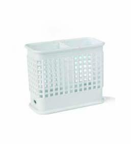Portaposate Con Retina Bianco Cm.14x7x13h