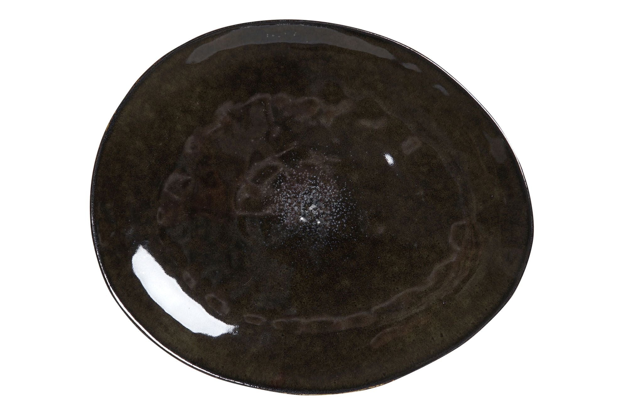 Gres Piatto Piano Verde Cm.28x23 Smaltato Pc189313