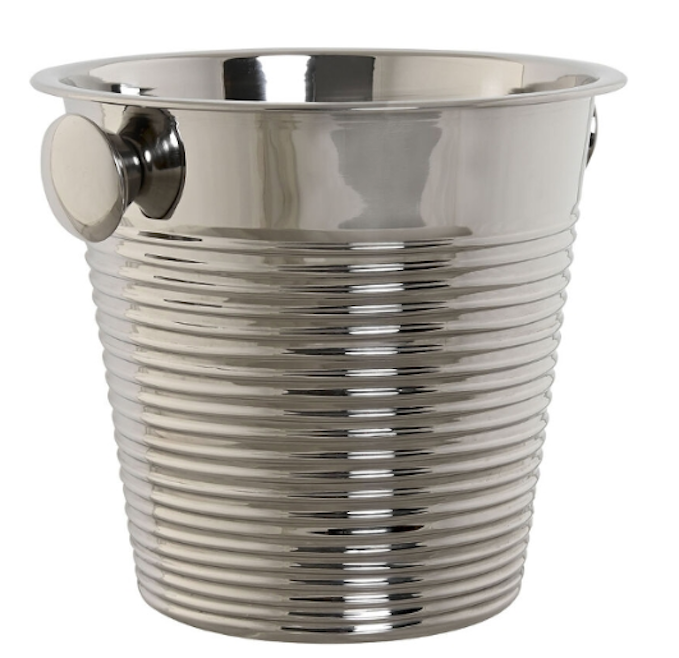 Portabottiglia Platinato Cm.24x24x22h Inox Pc214614
