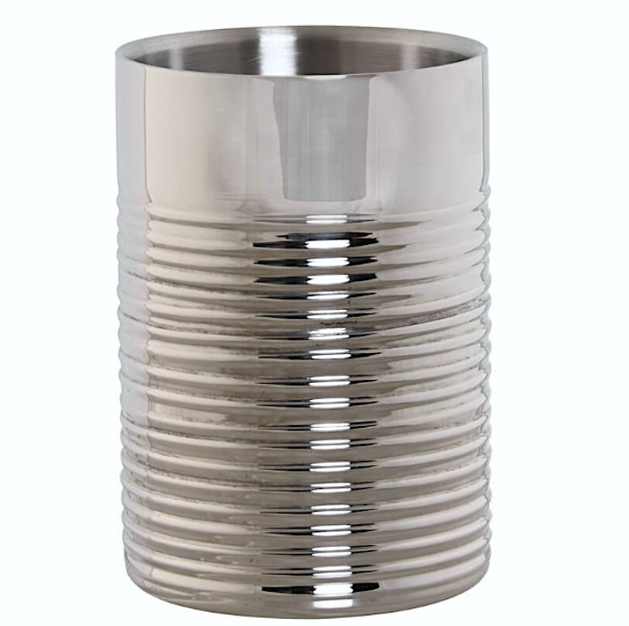 Portabottiglia Platinato Cm.12x12x18h Inox Pc214615