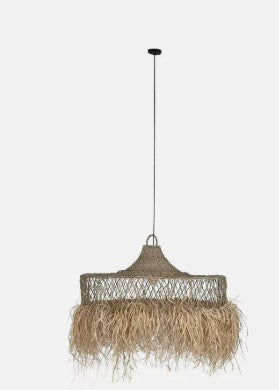 Lampadario Tondo Cm.120x54h Fibra Naturale La217880