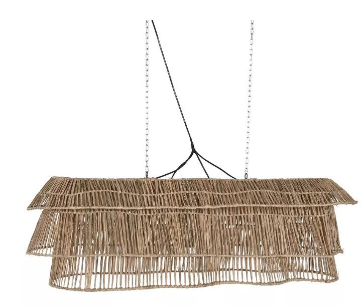 Lampadario Cm.135x40x50h Fibra Naturale La217883
