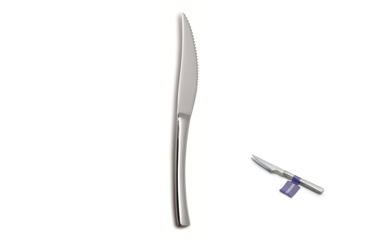 Madrid Confezione 2 Coltelli Bistecca Mm.2,5 18  Nickel Free