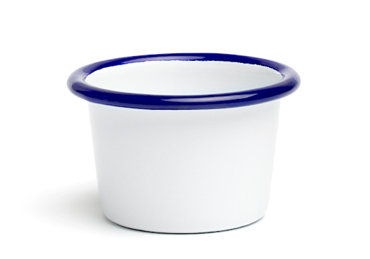 Peltre Coppa Salse Cm.6x3h Latta Filo Blu