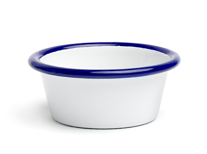 Peltre Coppa Salse Cm.7x3h Latta Filo Blu