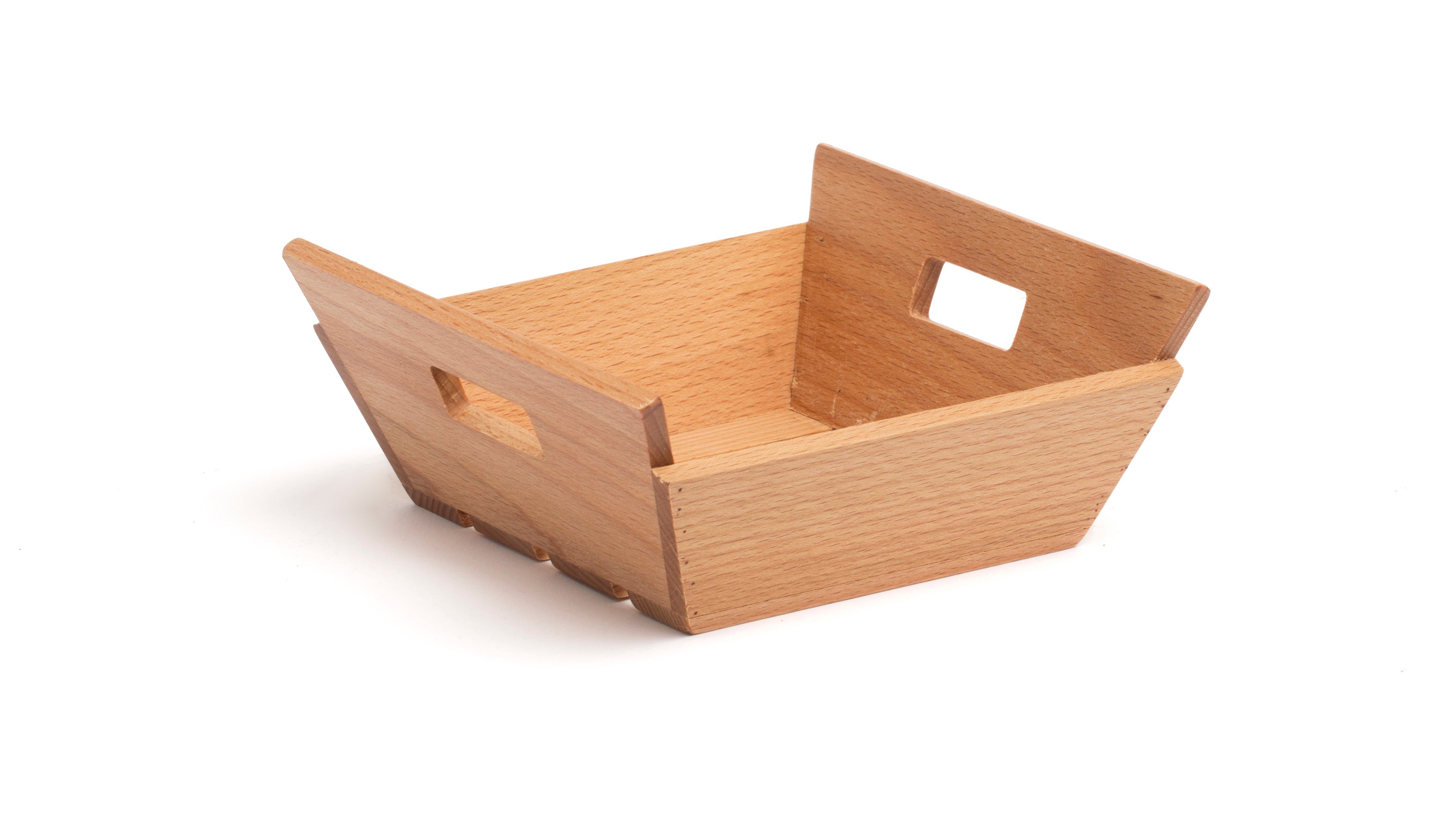 Cassetta Mini Legno Con Maniglie Cm.17x17x7