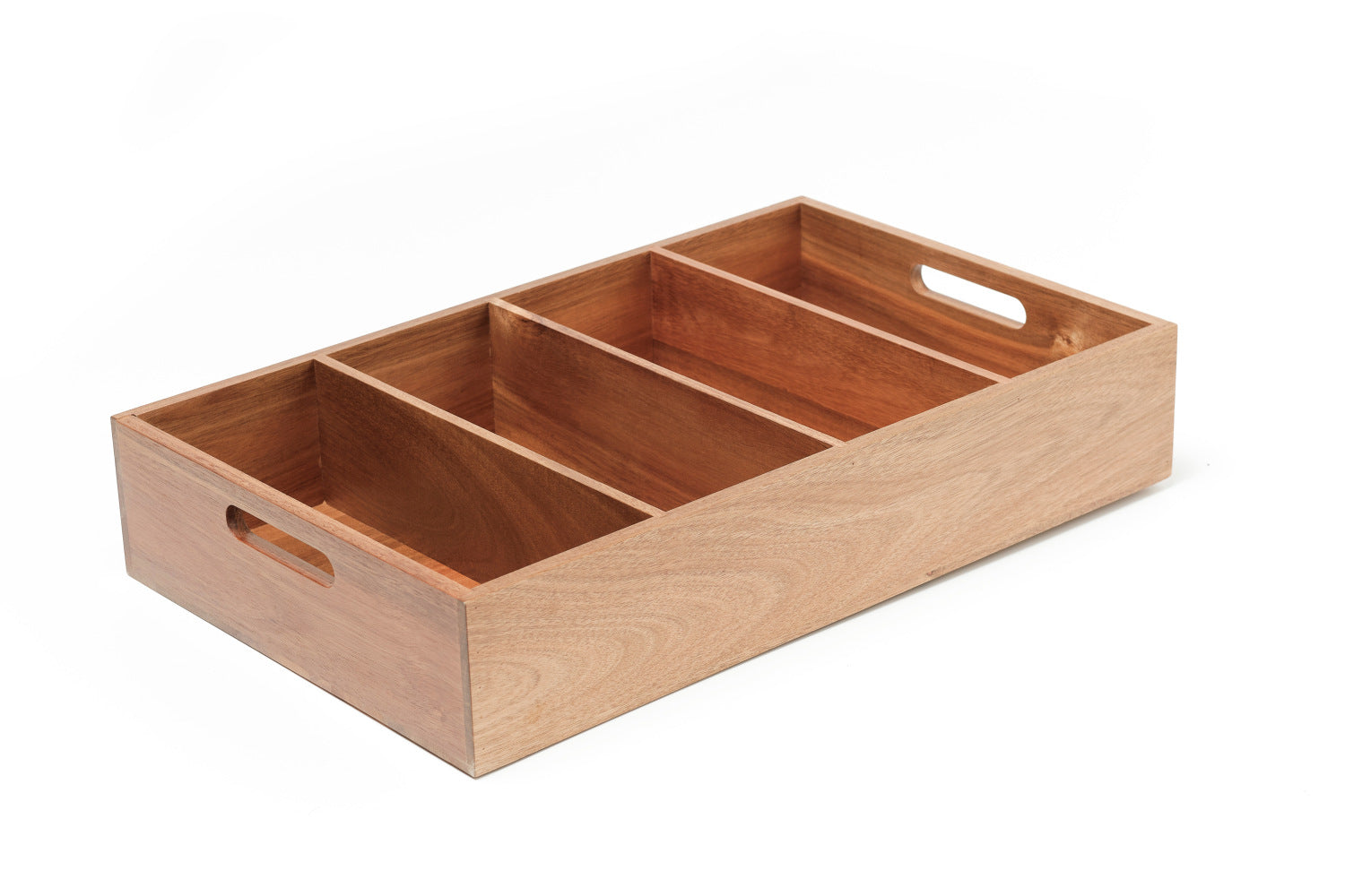 Portaposate In Legno 4 Scomparti Cm.32x53x10