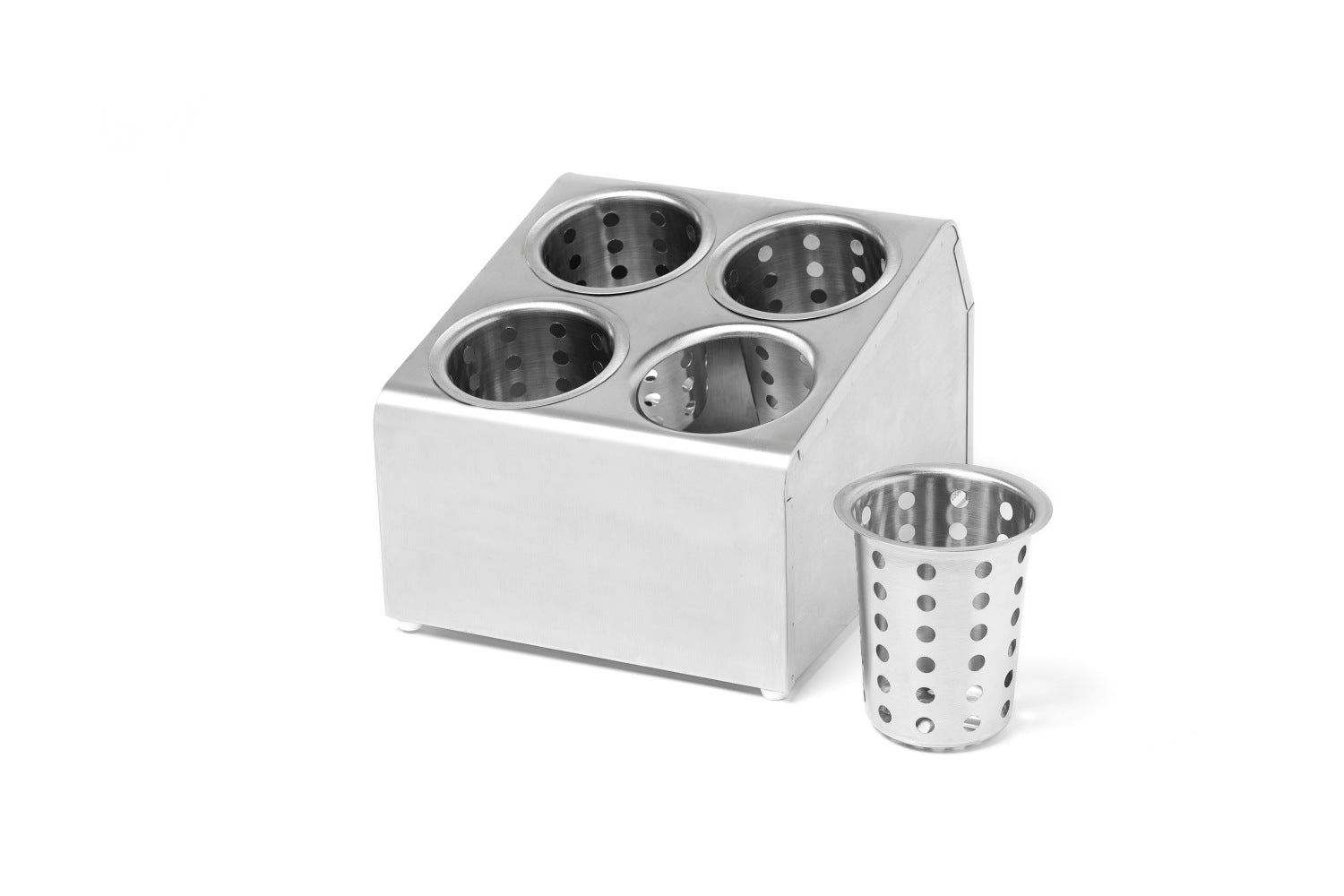 Cestello Porta Posate Cm.13x11,8h Inox