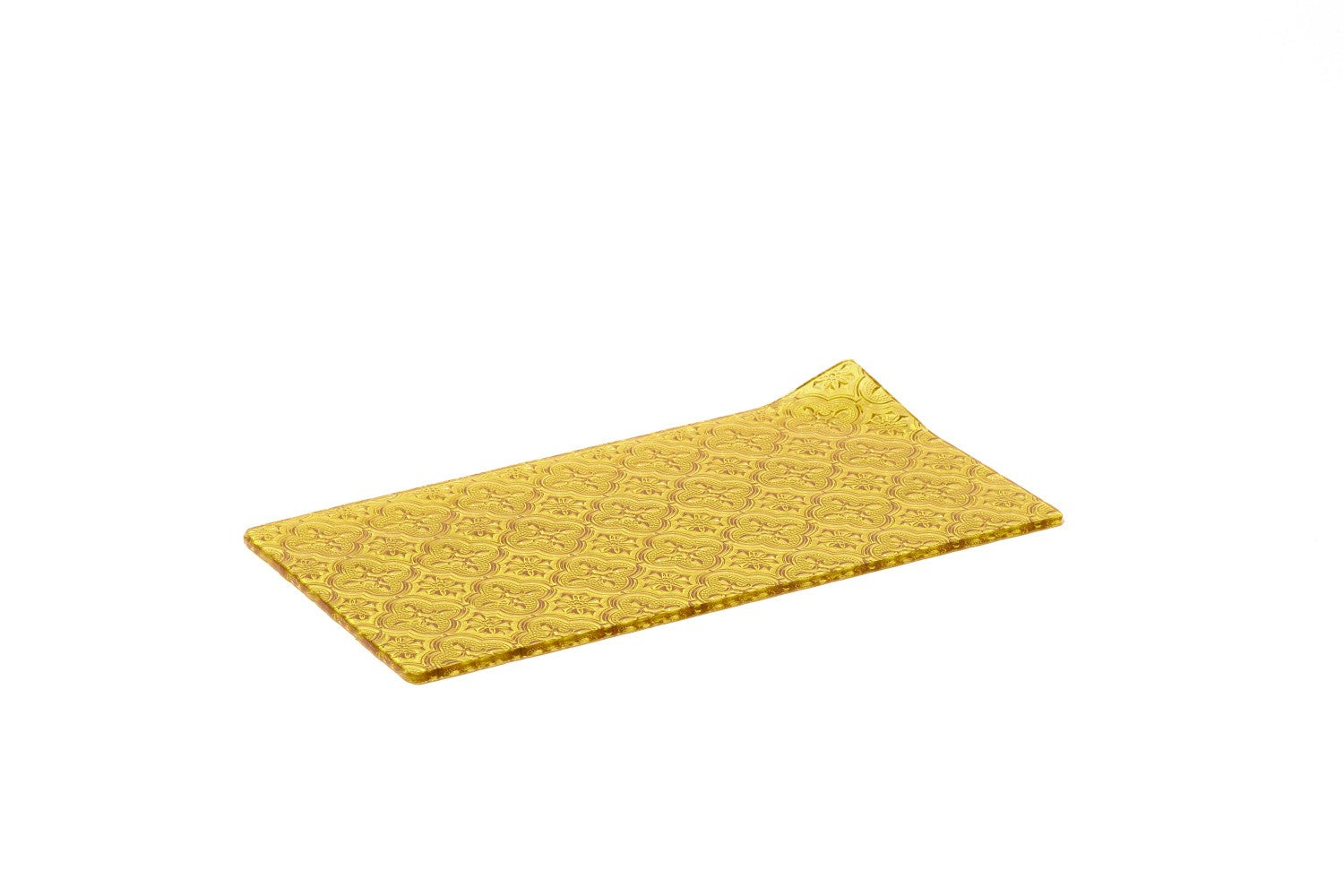 Ambar L Piattino Vetro Cm.27x17 Giallo