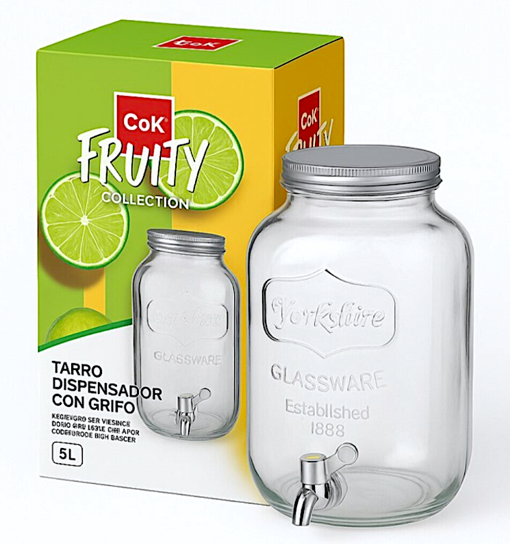 Fruity Dispenser Bevande Lt.5 Con Rubinetto