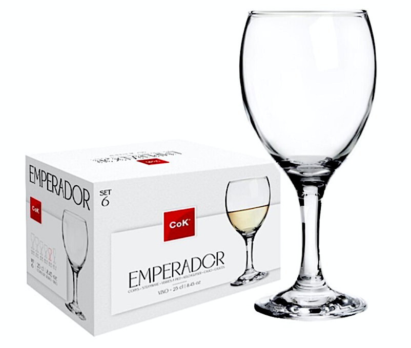 Emperador Cf 6 Calici Cl.25 Vino Bianco
