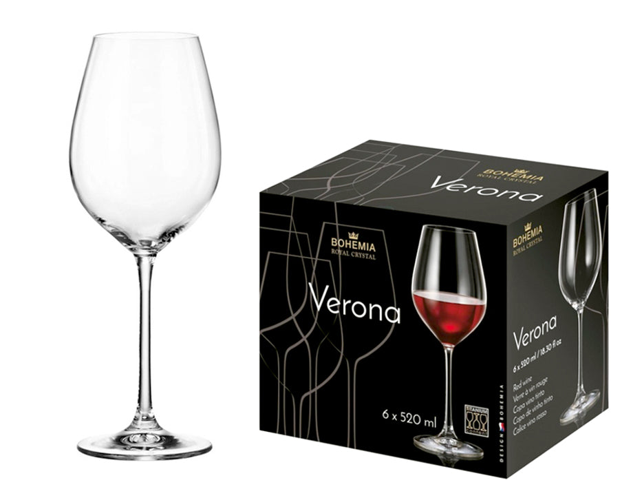 Verona Calice Cl.52 Vino Rosso Bohemia Royal Crystal