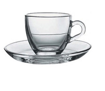 Basic Tazza Caffe' Con Piattino 90cc H.52mm Pasabahce