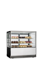 Banco pasticceria quattro lati vetro ventilato, porte scorrevoli DELUXE 122 PSV
